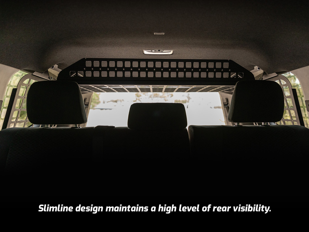Standalone Rear Roof Shelf to suit Toyota LandCruiser LC300 [Large Side Molle Panels]