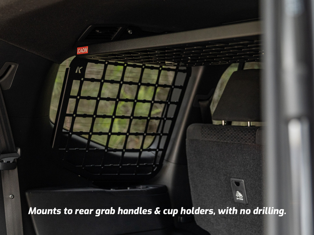 Standalone Rear Roof Shelf to suit Toyota LandCruiser LC300 [Large Side Molle Panels]