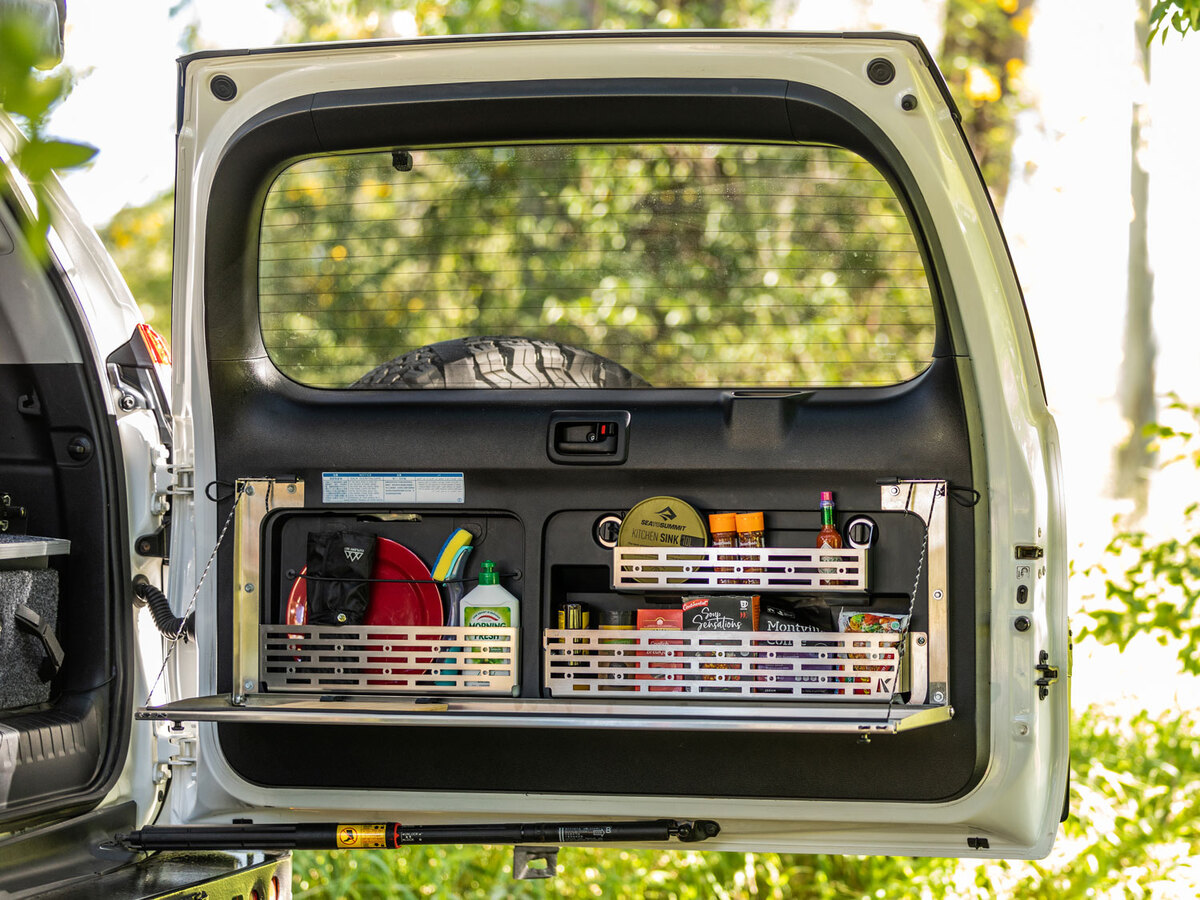 Prado150/GX460 Rear Door Utensil Cage [Natural Stainless]