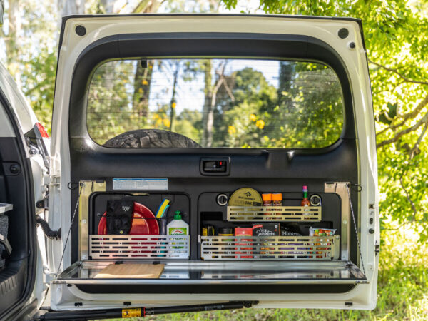 Prado150/GX460 Rear Door Utensil Cage [Natural Stainless]