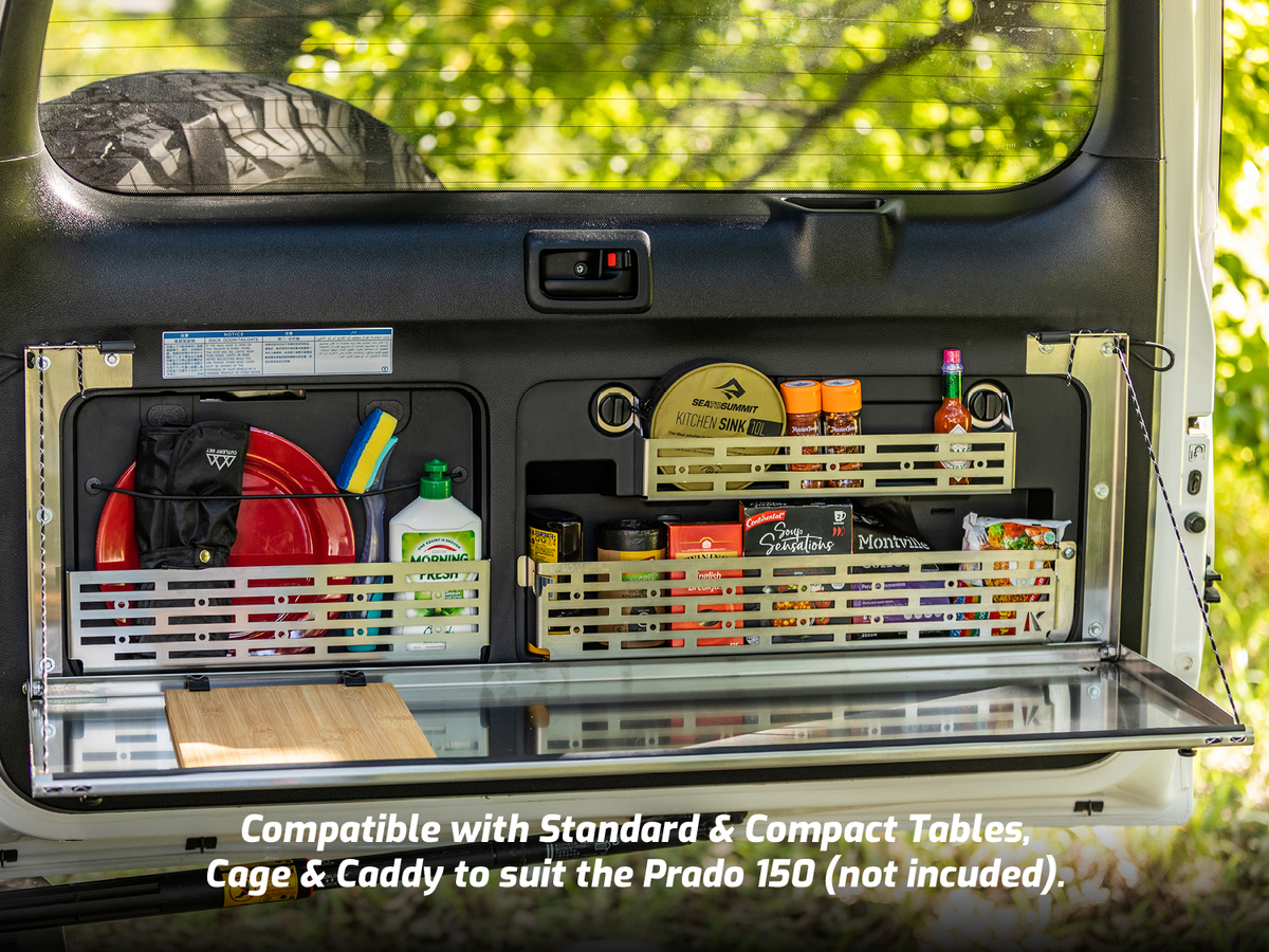 Prado150/GX460 Rear Door Utensil Cage [Natural Stainless]
