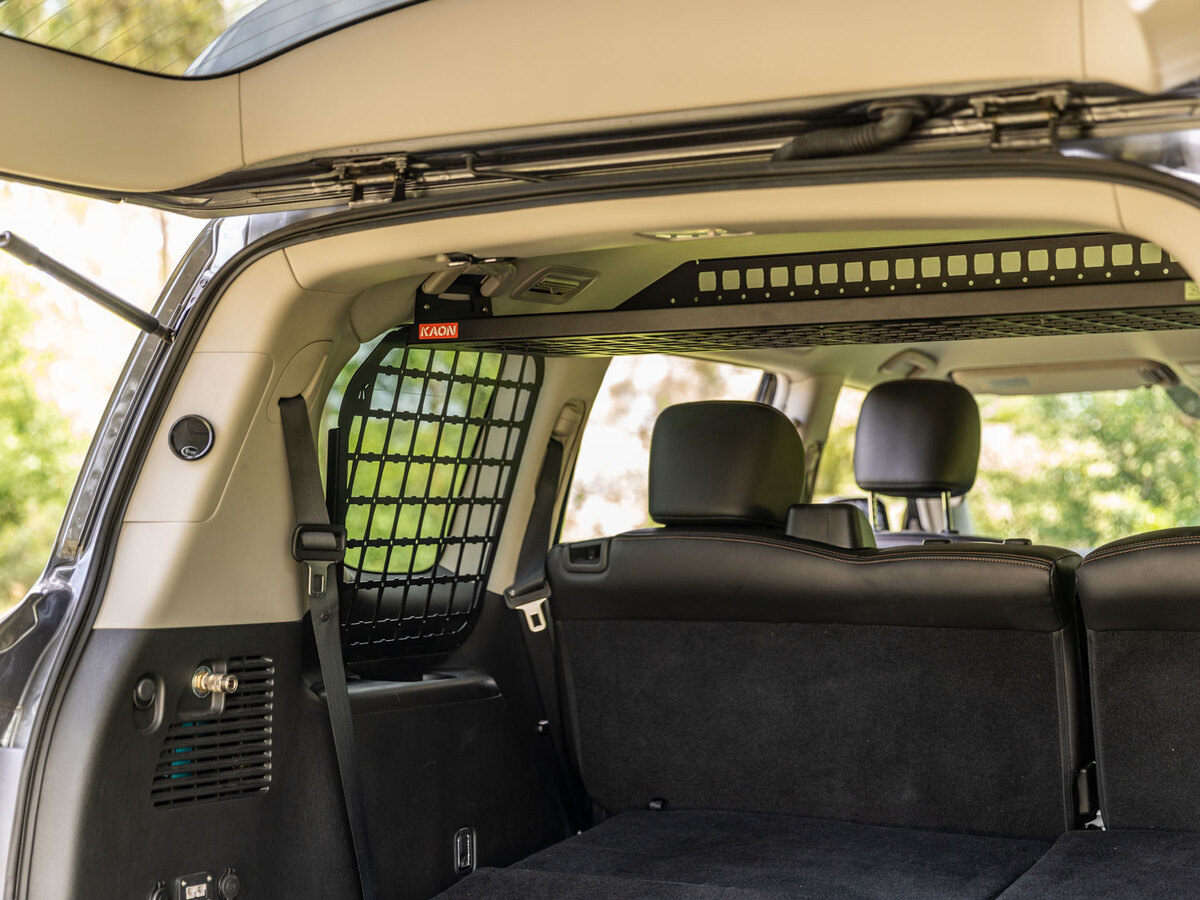 Standalone Rear Roof Shelf to suit Nissan Patrol Y62 [Large Side Molle Panels]