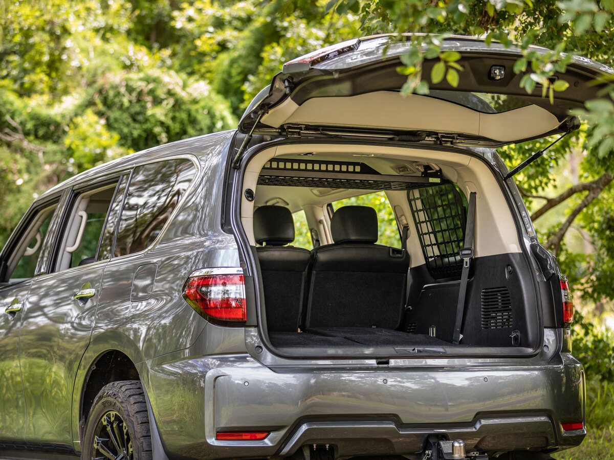 Standalone Rear Roof Shelf to suit Nissan Patrol Y62 [Large Side Molle Panels]