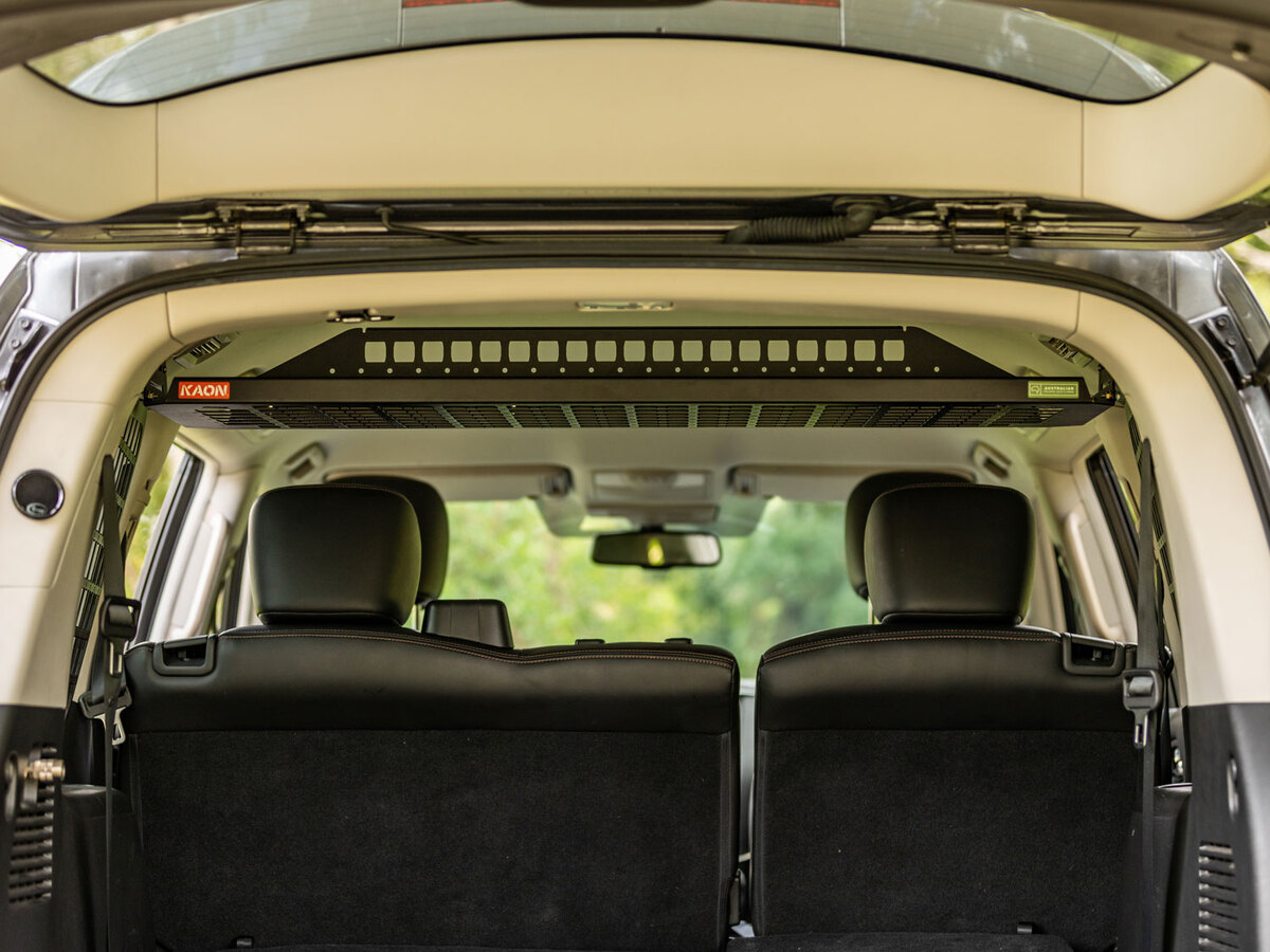 Standalone Rear Roof Shelf to suit Nissan Patrol Y62 [Large Side Molle Panels]