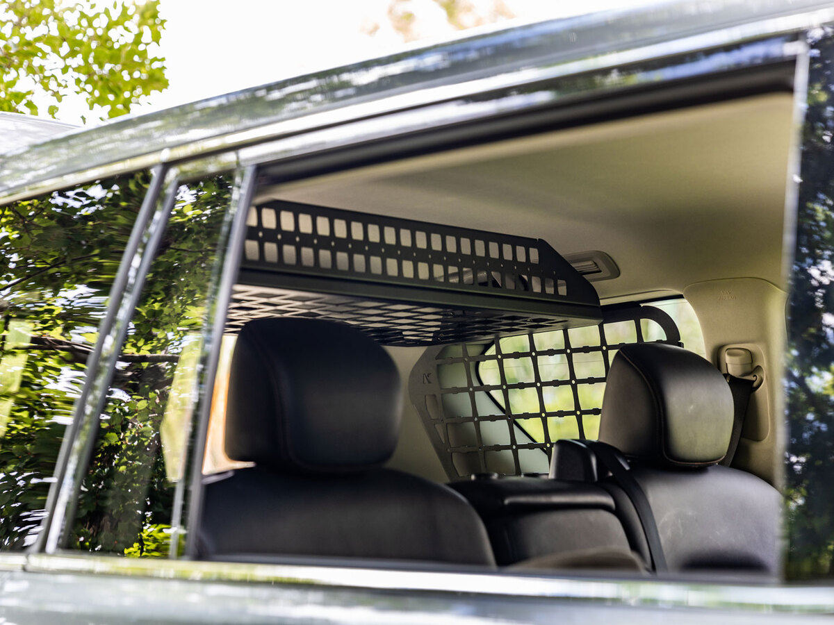Standalone Rear Roof Shelf to suit Nissan Patrol Y62 [Large Side Molle Panels]