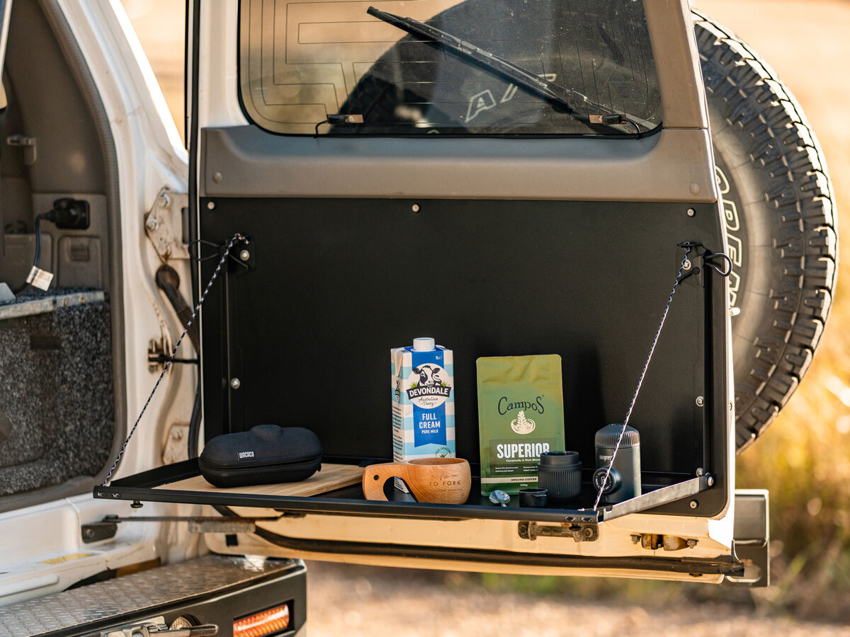 Y61 GU Rear Door Drop Down Table & Door Cards