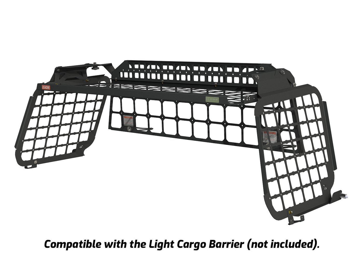 Standalone Rear Roof Shelf to suit Toyota LandCruiser LC200 [With Large Side Molle Panels]