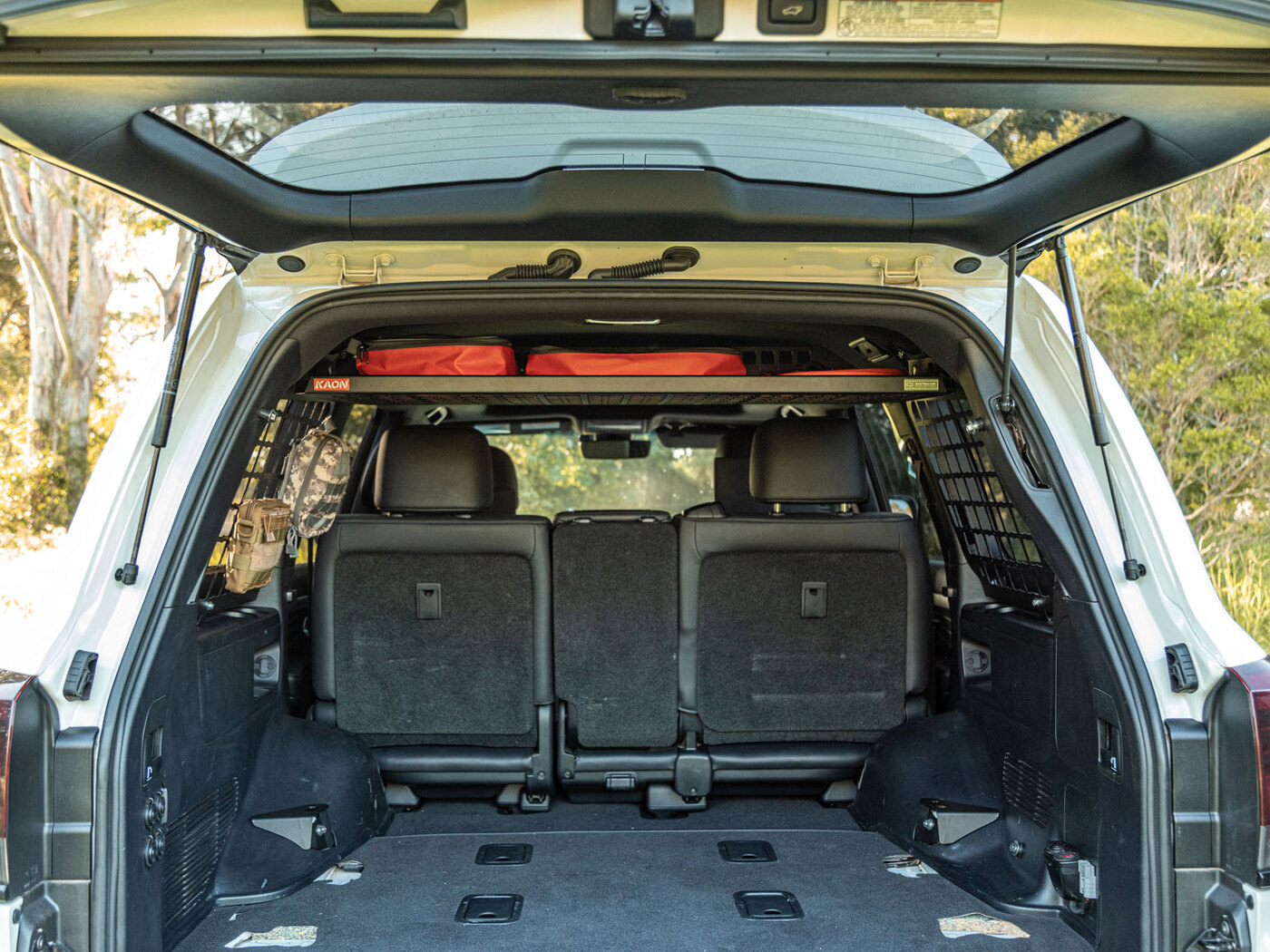 Standalone Rear Roof Shelf to suit Toyota LandCruiser LC200 [With Large Side Molle Panels]