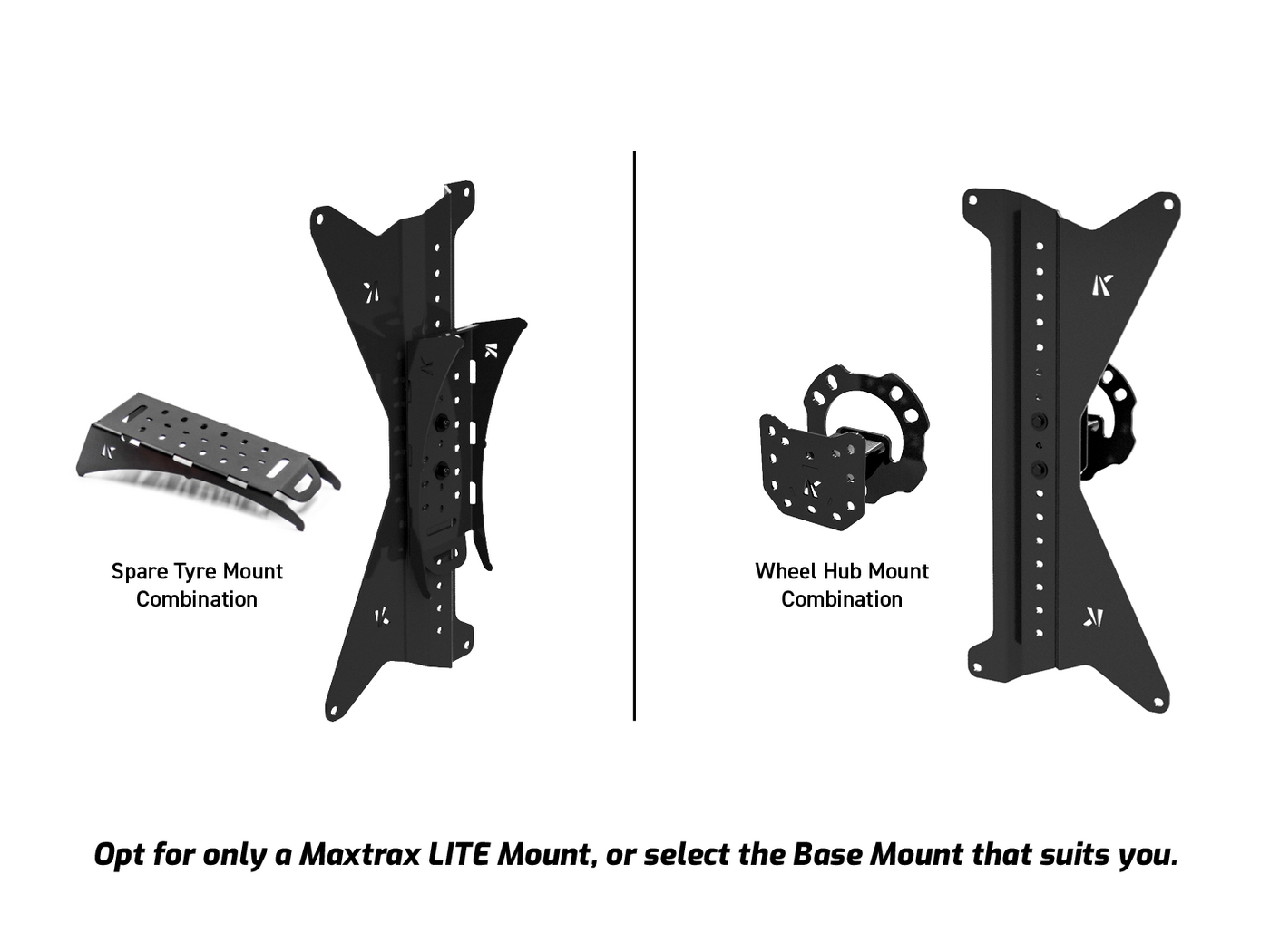 Out-Back Maxtrax LITE Mount & Spare Wheel Centre Hub Mount