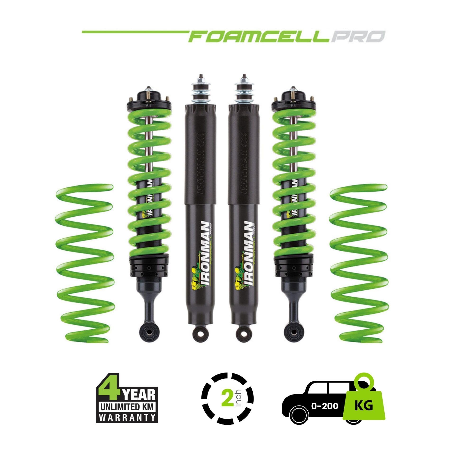 LC300 2 Inch Foam Cell Pro Kit – 0-300 Medium