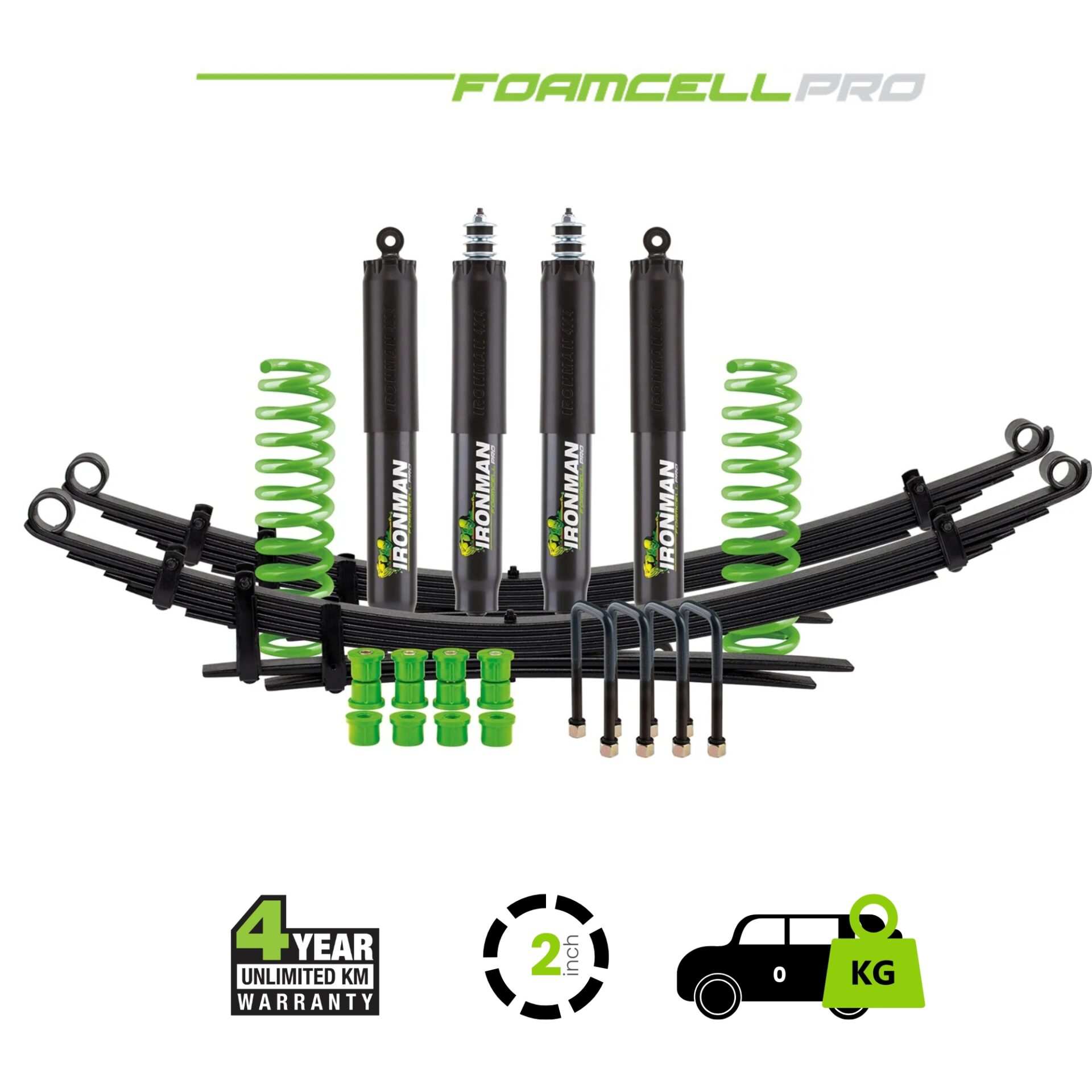 LC78 Foam Cell Pro Suspension Kit – 2 Inch Lift