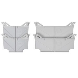 Locking tab drawer dividers combo package – (2) narrow & (2) wide