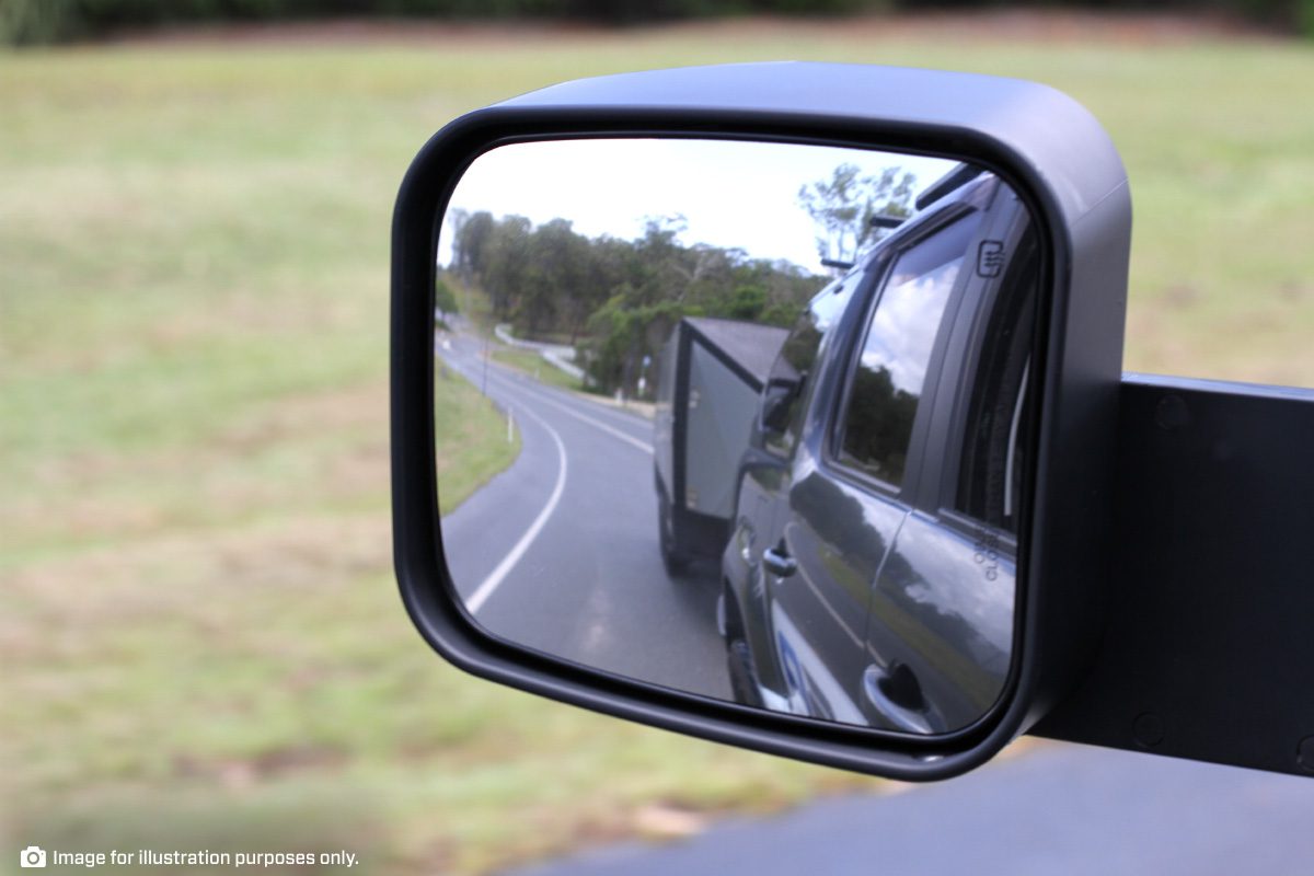 LC70/LC76/LC78/LC79 TOWING MIRRORS (BLACK, ELECTRIC, INDICATORS, BIG BASE) 1984-CURRENT