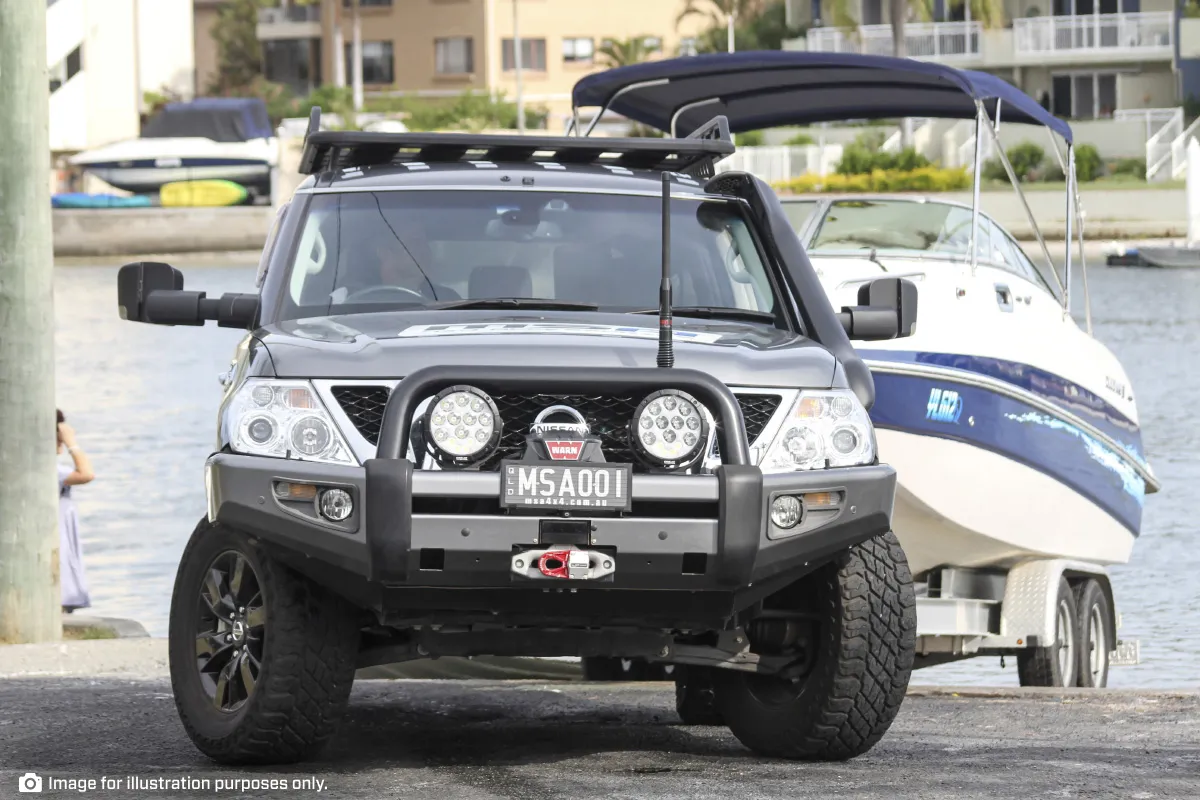 TM200 – NISSAN PATROL Y62 TOWING MIRRORS (BLACK, HEATED, ELECTRIC, INDICATORS) 2013-CURRENT