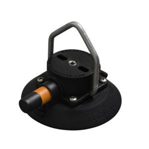4.5″ SeaSucker with Pointed Stainless Steel D-Ring – Black