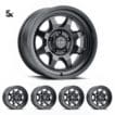 JK/JL/JT (17x8.5) 5x NUEVO SATIN BLACK 5x5 -6 OFFSET