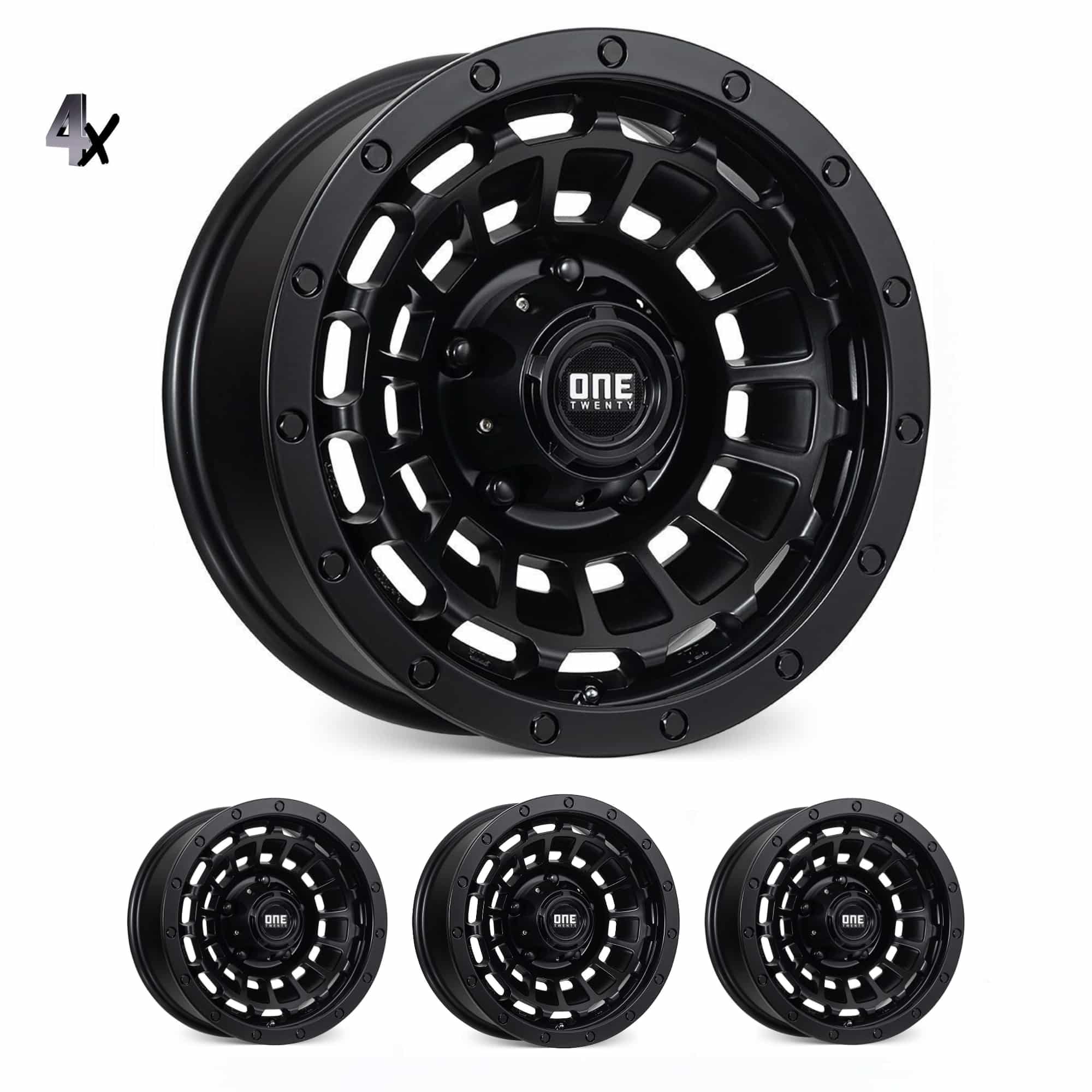 JIMNY (15X6) 4x ONE TWENTY WHEELS (5/139.7) (0 OFFSET)