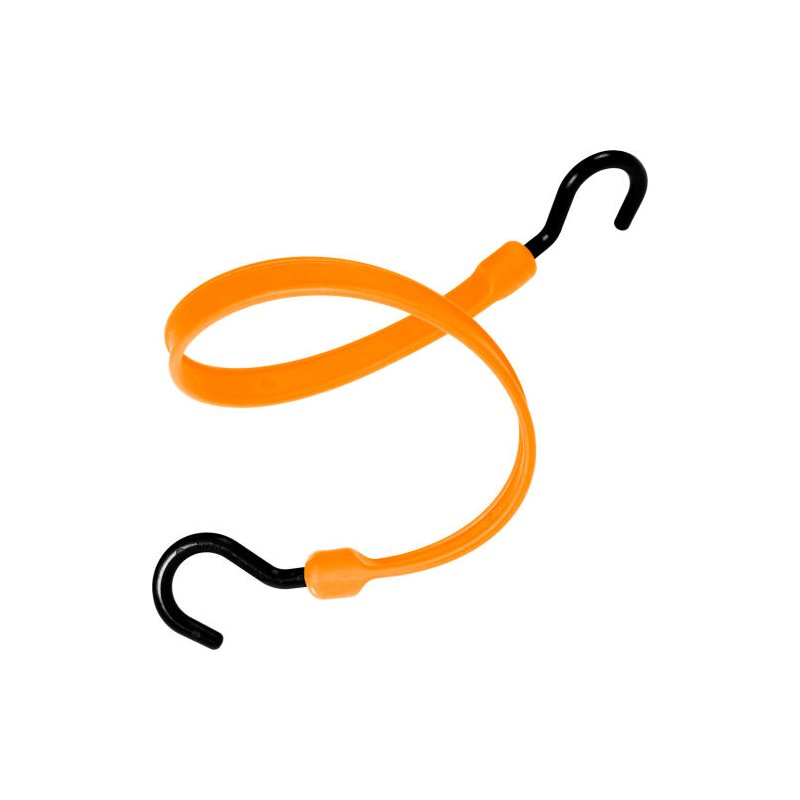36″ Bungee Polystrap WITH OVERMOLDED NYLON ENDS, Orange