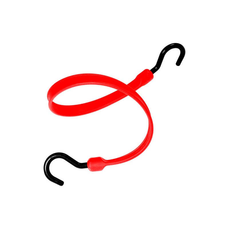 36″ Bungee Polystrap WITH OVERMOLDED NYLON ENDS, Red