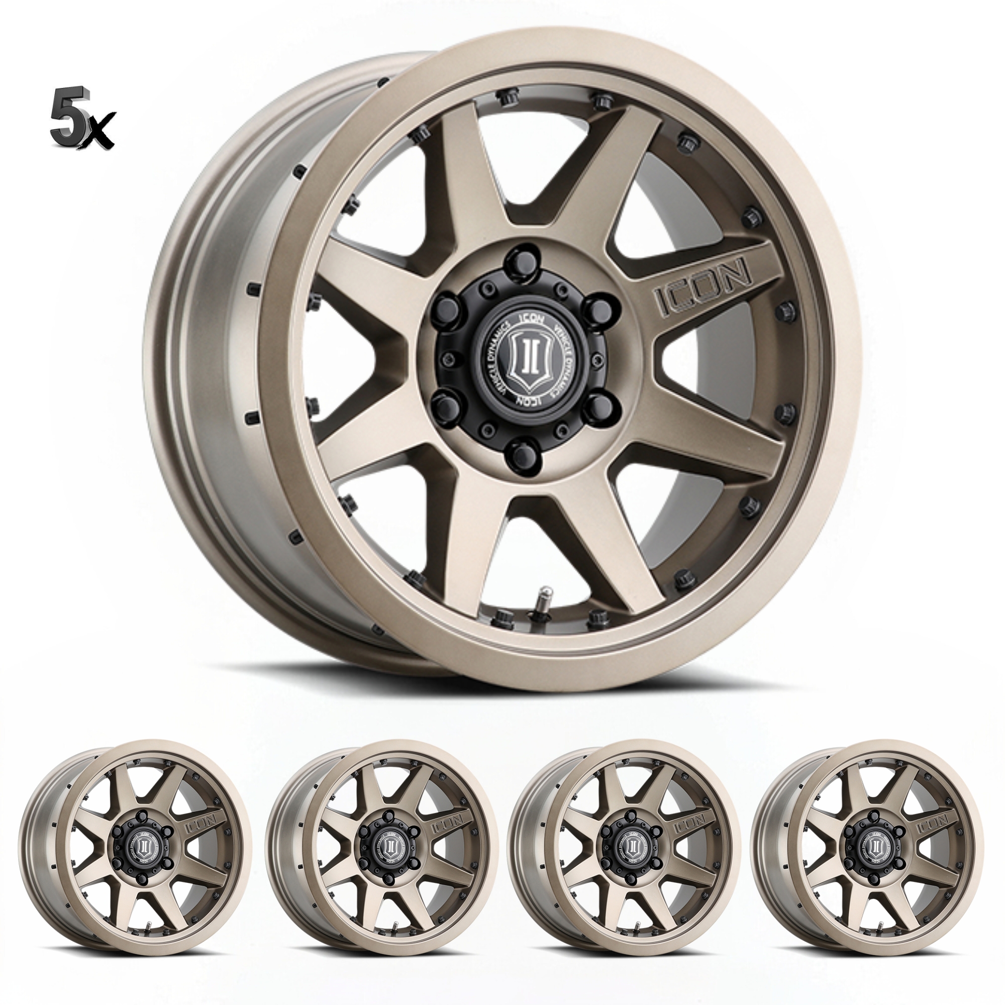 JK/JL/JT (17×8.5) 5x REBOUND PRO BRONZE 5×5 -6 OFFSET
