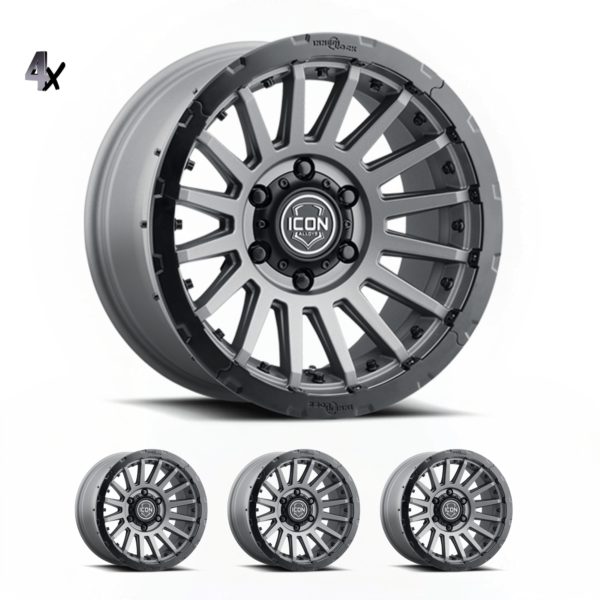 Ranger/Everst/Poer/Triton L200 (17×8.5) 4x RECON PRO CHARCOAL 6×5.5 +25 OFFSET