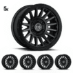 JK/JL/JT (17x8.5) 5x RECON PRO SATIN BLACK 5x5 -6 OFFSET