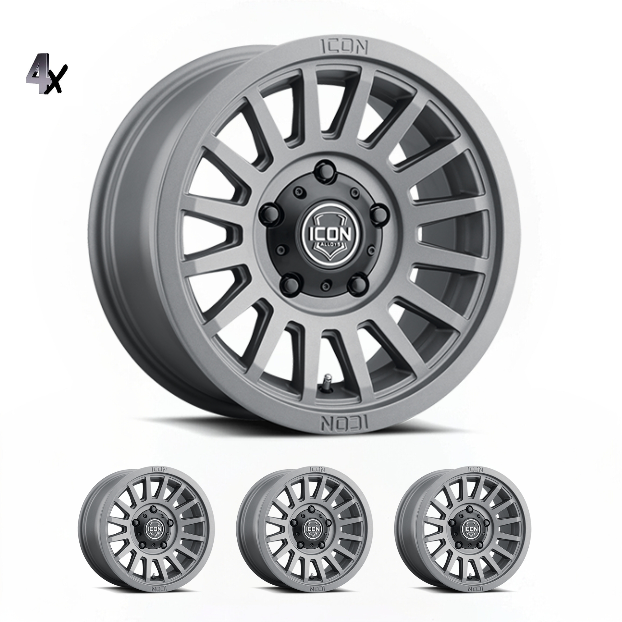 (17×8.5) 4x RECON SLX CHARCOAL 6×5.5 (0 OFFSET)