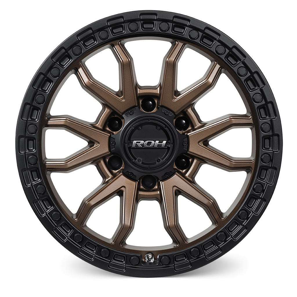 RANGER/EVEREST (17X9) RAID MATT BLACK BRONZE 4x ALLOY WHEELS (6/139) +35