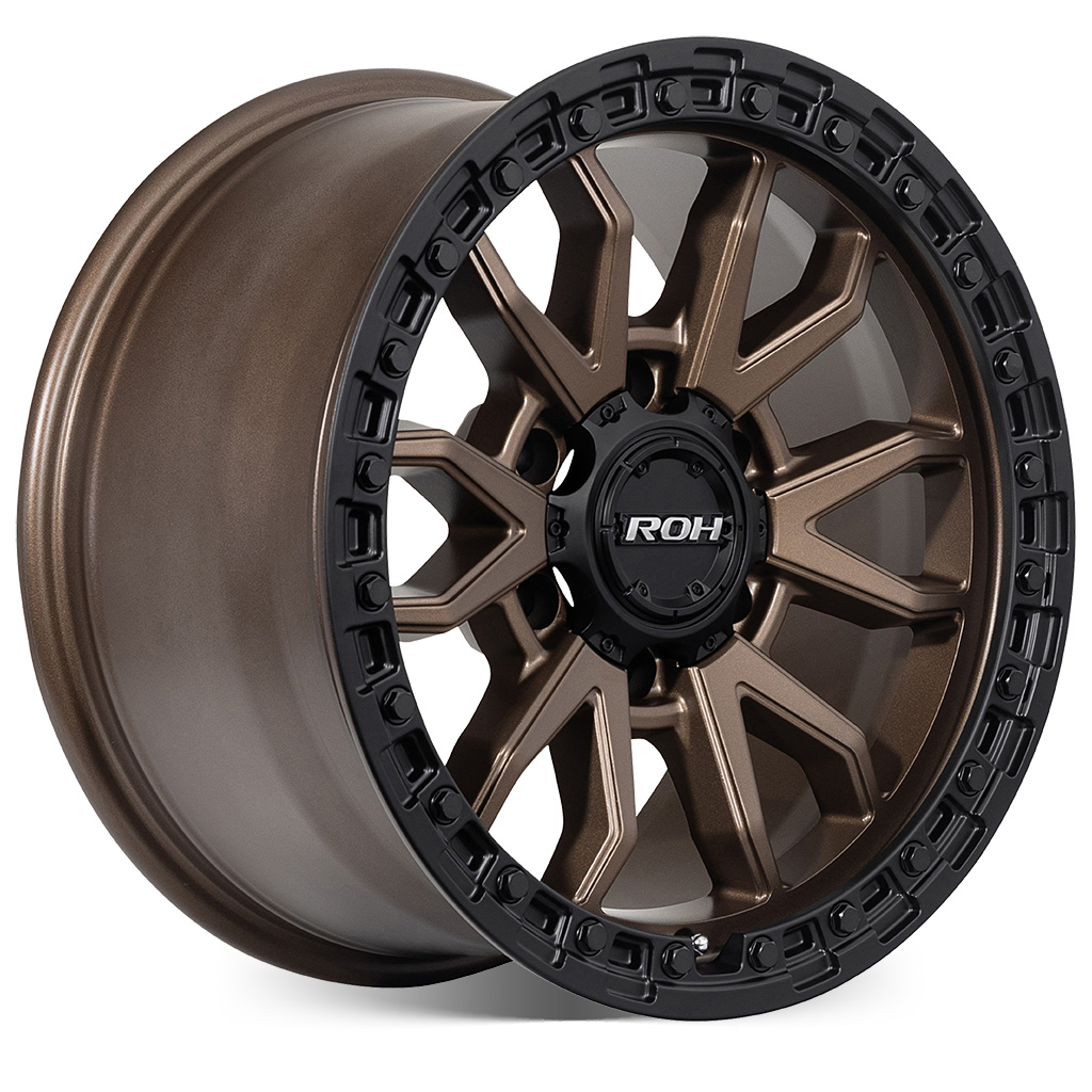 RANGER/EVEREST (17X9) RAID MATT BLACK BRONZE 4x ALLOY WHEELS (6/139) +35