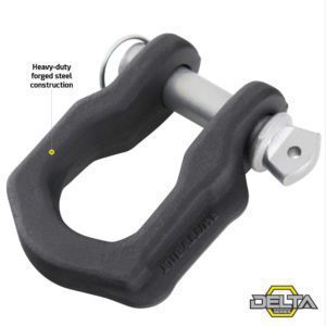 Smittybilt Delta D-Ring 4.75 Ton (Black)