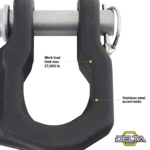 Smittybilt Delta D-Ring 4.75 Ton (Black)