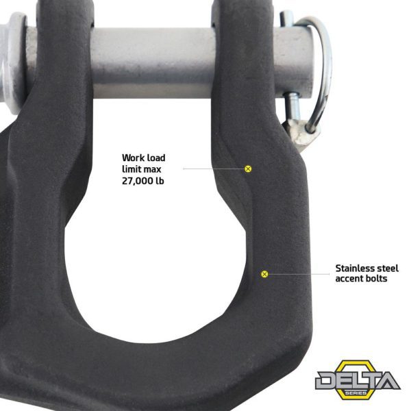 Smittybilt Delta D-Ring 4.75 Ton (Black)