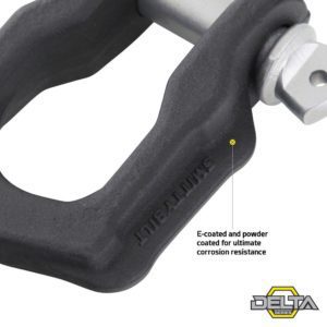 Smittybilt Delta D-Ring 4.75 Ton (Black)