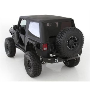 Jeep Wrangler JK, 2 Dr Bowless Combo Top with Tinted Windows and No Door Uppers (Black Diamond)