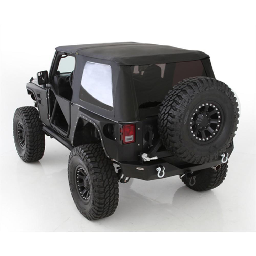 Jeep Wrangler JK, 2 Dr Bowless Combo Top with Tinted Windows and No Door Uppers (Black Diamond)