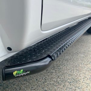 ISUZU D-MAX 2012-2019 STEEL SIDE STEPS & RAILS