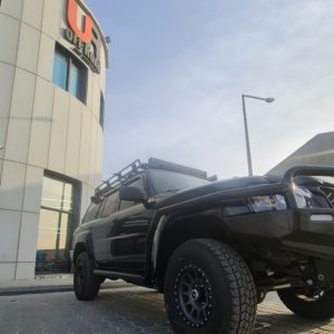 y61 PATROL GU 2005+ STEEL SIDE STEPS & RAILS