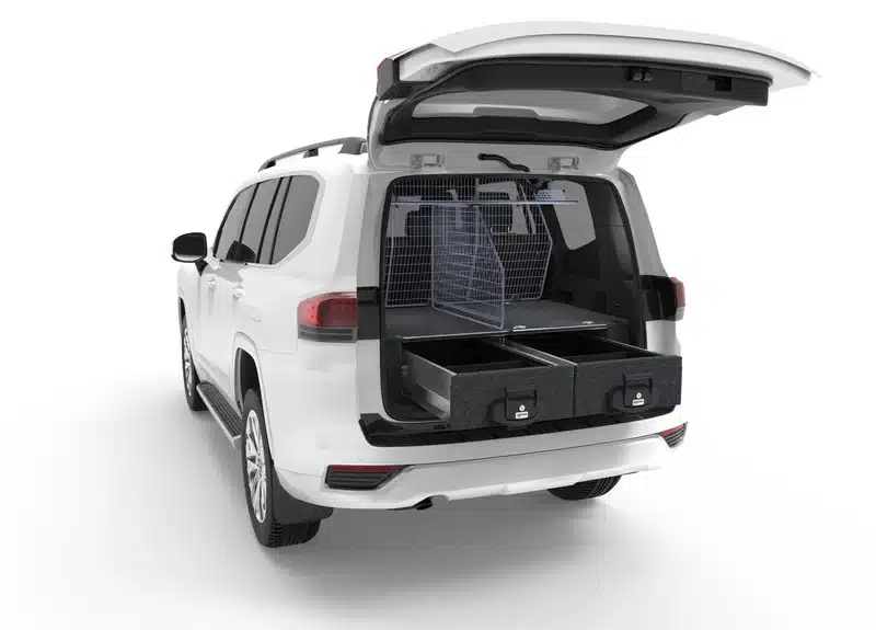 LC300 4WD INTERIORS REAR RACK & DIVIDER