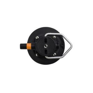 4.5″ SeaSucker with Pointed Stainless Steel D-Ring – Black