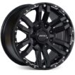 Prado 250 (18X9) 4x MATT BLACK VAPOUR WHEELS (6/139) +30 OFFSET - Image 2