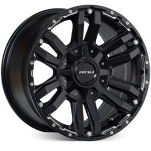 LC300 (17X8) 5x MATT BLACK VAPOUR WHEELS (6/139.7) +30 OFFSET