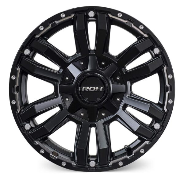 Prado 250 (18X9) 4x MATT BLACK VAPOUR WHEELS (6/139) +30 OFFSET