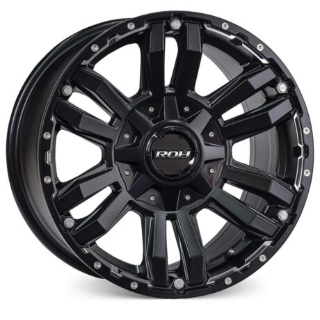 Prado 250 (17X8) 5x MATT BLACK VAPOUR WHEELS (6/139.7) +30 OFFSET