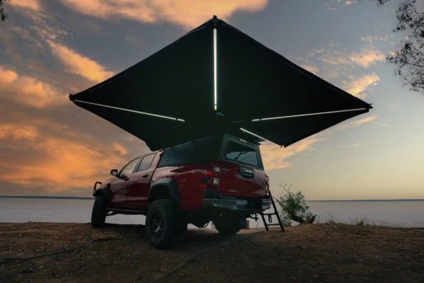 DELTAWING 270° AWNING with bracket + storage bag + led with dimmer
