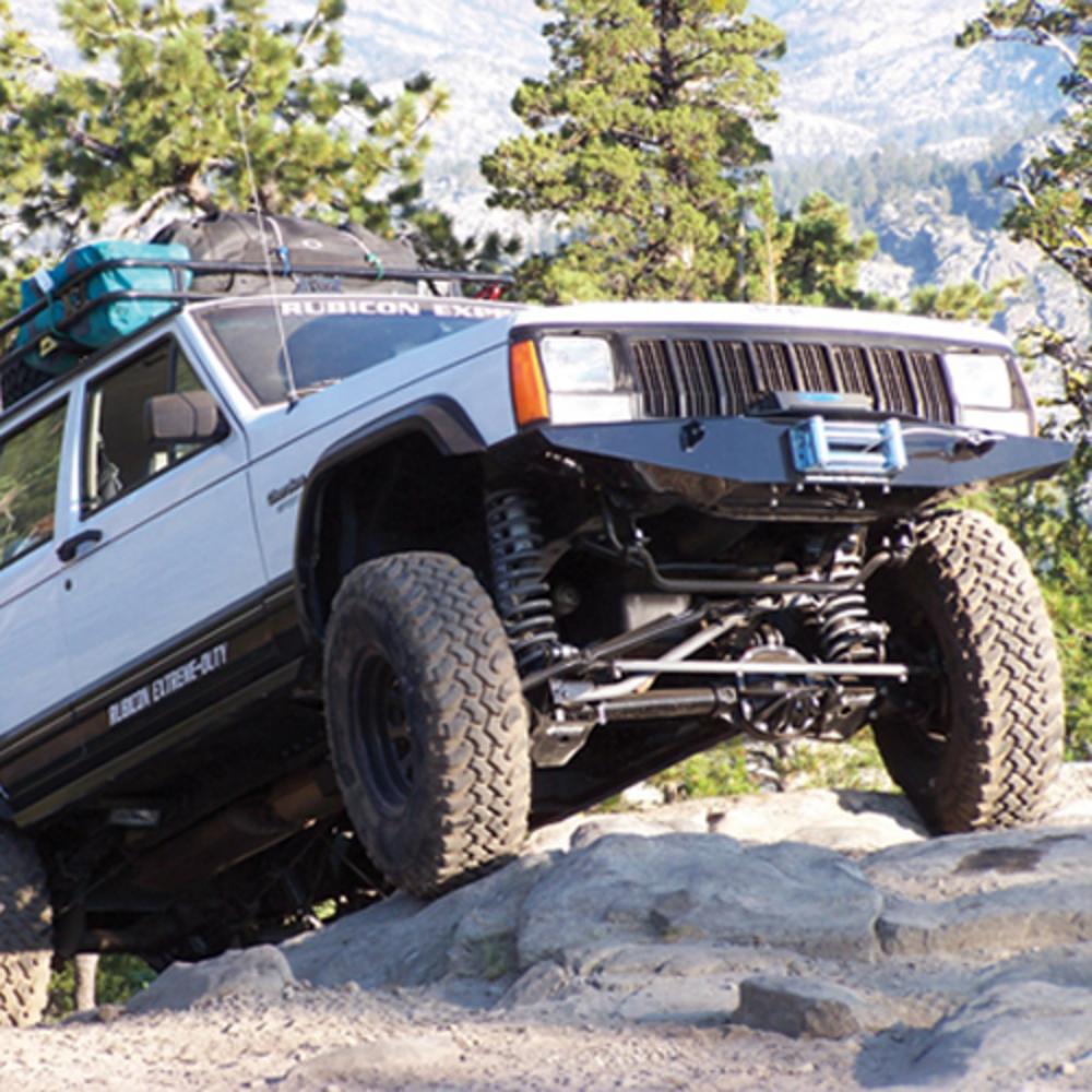 JEEP XJ Rubicon Express 3.5 Inch Super-Ride Short Arm Lift Kit with Rear Add-A-Leafs – No Shocks