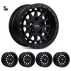 PRADO (17X9) 5x MATT BLACK ASSAULT WHEELS (6/139)