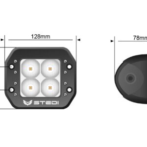 FLOOD - C-4 BLACK EDITION FLUSH MOUNT LED LIGHT - Image 9