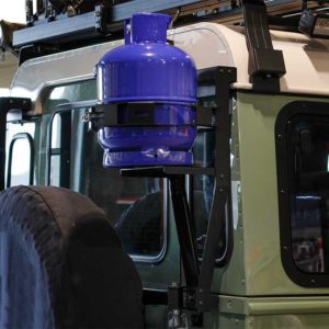 LAND ROVER DEFENDER 90/110 SINGLE GAS BOTTLE BRACKET – BY FRONT RUNNER