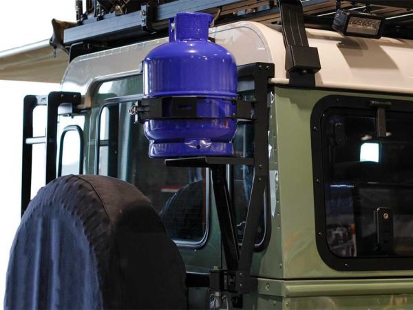 LAND ROVER DEFENDER 90/110 SINGLE GAS BOTTLE BRACKET – BY FRONT RUNNER