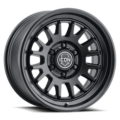 (17×8.5) 4x ANZA SATIN BLACK 6×5.5 (0 OFFSET)